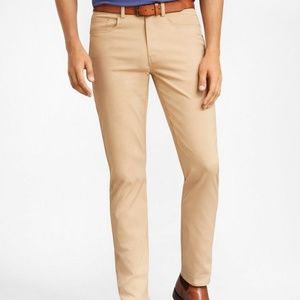 Brooks Brothers Five-Pocket Tech Pants (36) Khaki Chinos